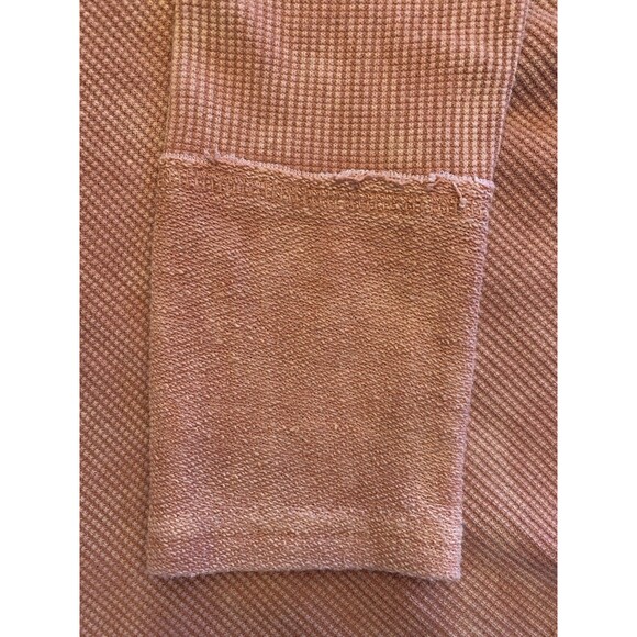 Vtg 90’s Gimmicks By BKE Pink Shirt Top Crochet Mixed Print Thermal Boho Small - Picture 8 of 15